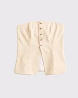 Strapless Button-Through Vest