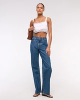 Cropped Lace Bubble Hem Cami