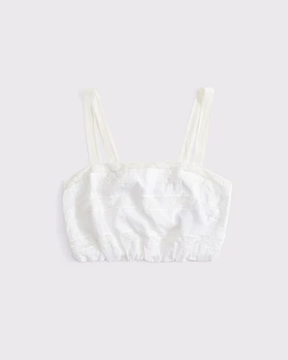 Cropped Lace Bubble Hem Cami
