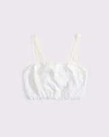 Cropped Lace Bubble Hem Cami
