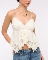 Babydoll Lace-Trim Cami