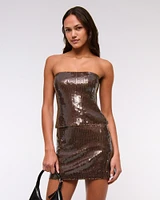 Strapless Sequin Corset