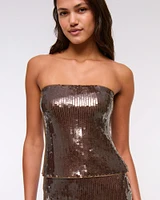 Strapless Sequin Corset
