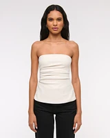 Strapless Side Ruched Top