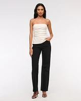 Strapless Side Ruched Top