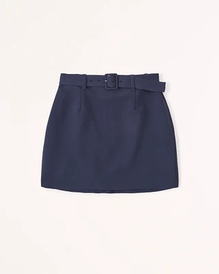 Belted Menswear Mini Skort