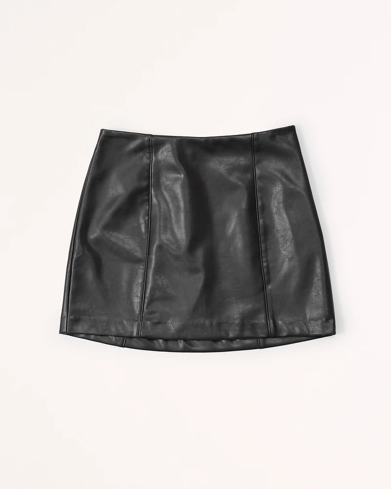 The A&F Scarlett Vegan Leather Mini Skort