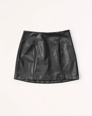 The A&F Scarlett Vegan Leather Mini Skort