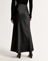 Elevated Satin Column Maxi Skirt