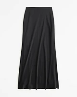 Elevated Satin Column Maxi Skirt