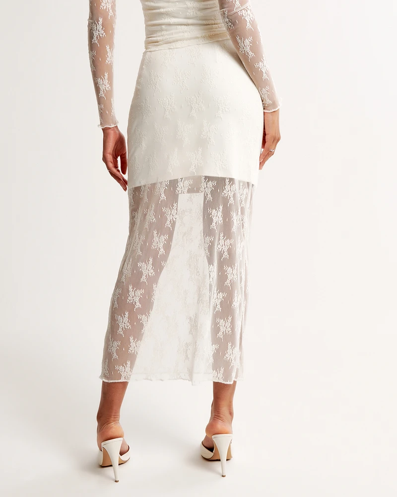 Lace Midi Skirt