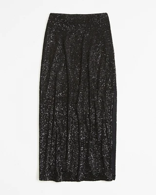 Sequin Maxi Skirt