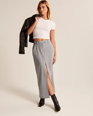 Suiting Maxi Skirt