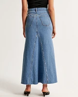 Mermaid Denim Maxi Skirt