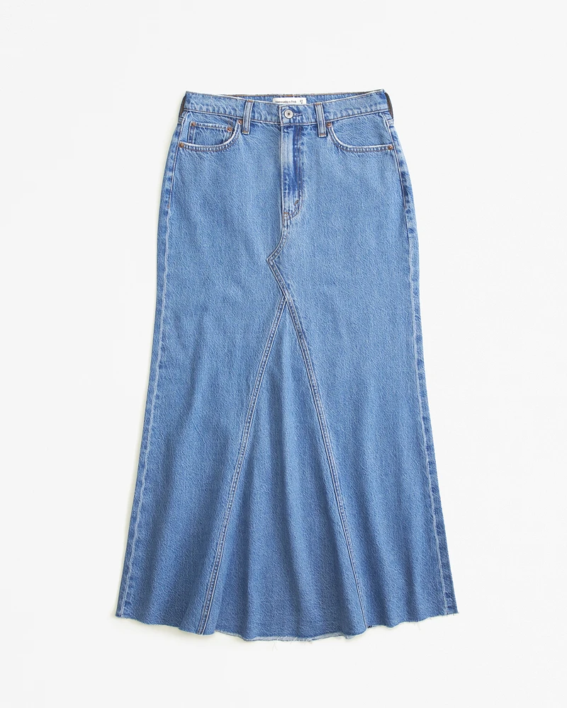 Mermaid Denim Maxi Skirt