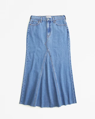 Mermaid Denim Maxi Skirt