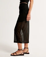 Mesh Midi Skirt