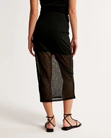 Mesh Midi Skirt