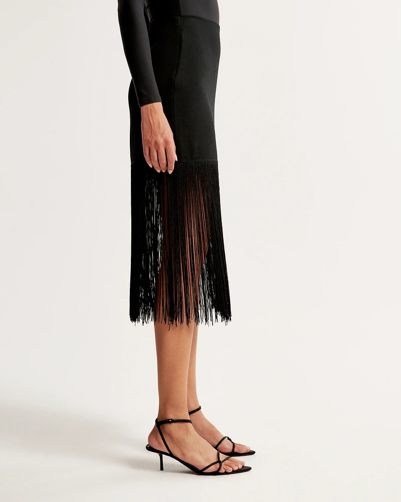 Fringe Mini Skirt