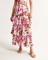 Drama Tiered Maxi Skirt