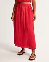 Crinkle Flowy Maxi Skirt