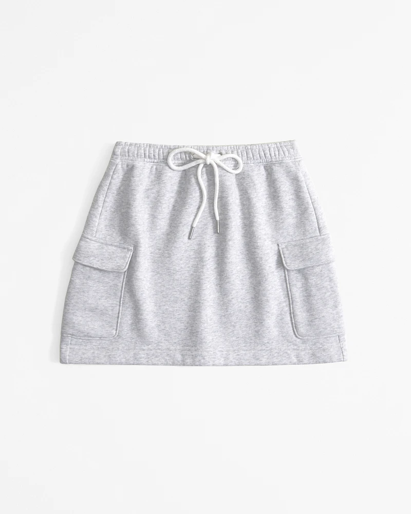 Fleece Cargo Mini Skirt