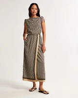 Wrap Scarf Maxi Skirt