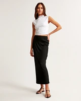 Rib Knit Maxi Skirt