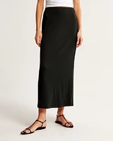 Rib Knit Maxi Skirt