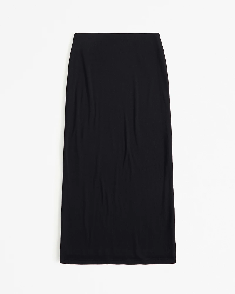 Rib Knit Maxi Skirt