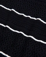Crochet-Style Maxi Skirt