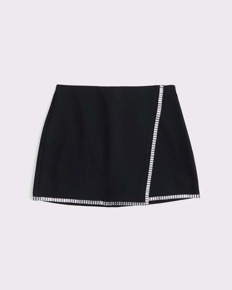 High Rise Wrap Mini Skort