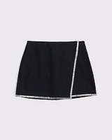 High Rise Wrap Mini Skort