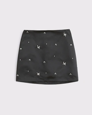 The A&F Scarlett Satin Mini Skort