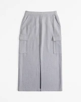 Cargo Fleece Maxi Skirt