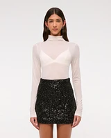 Sequin Mini Skort