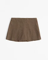 Mid Rise Pleated Mini Skort