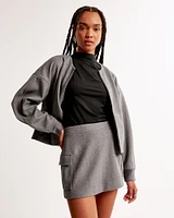 Cargo Fleece Mini Skirt