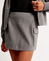 Cargo Fleece Mini Skirt