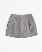 Cargo Fleece Mini Skirt