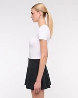 High Rise Flirty Mini Skort