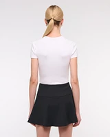 High Rise Flirty Mini Skort