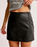 The A&F Scarlett Vegan Leather Mini Skort