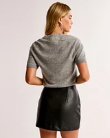 The A&F Scarlett Vegan Leather Mini Skort