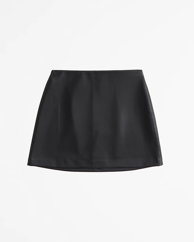 The A&F Scarlett Vegan Leather Mini Skort