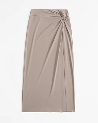 Knotted Midi Skirt