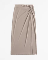 Knotted Midi Skirt