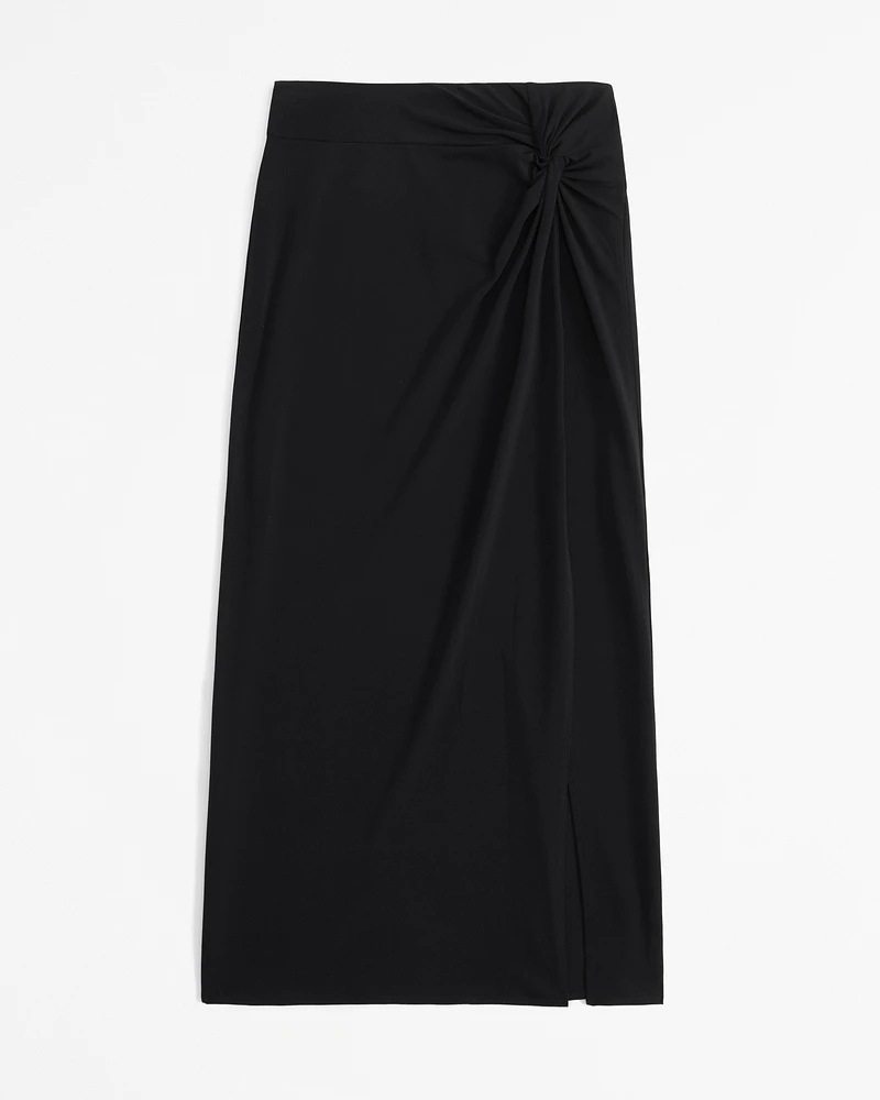 Knotted Midi Skirt