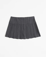 High Rise Pleated Mini Skort