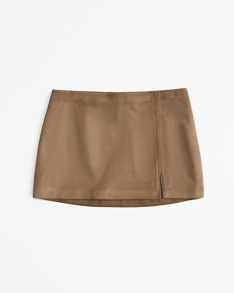 Vol. 28 Mid Rise Vegan Suede Mini Skirt